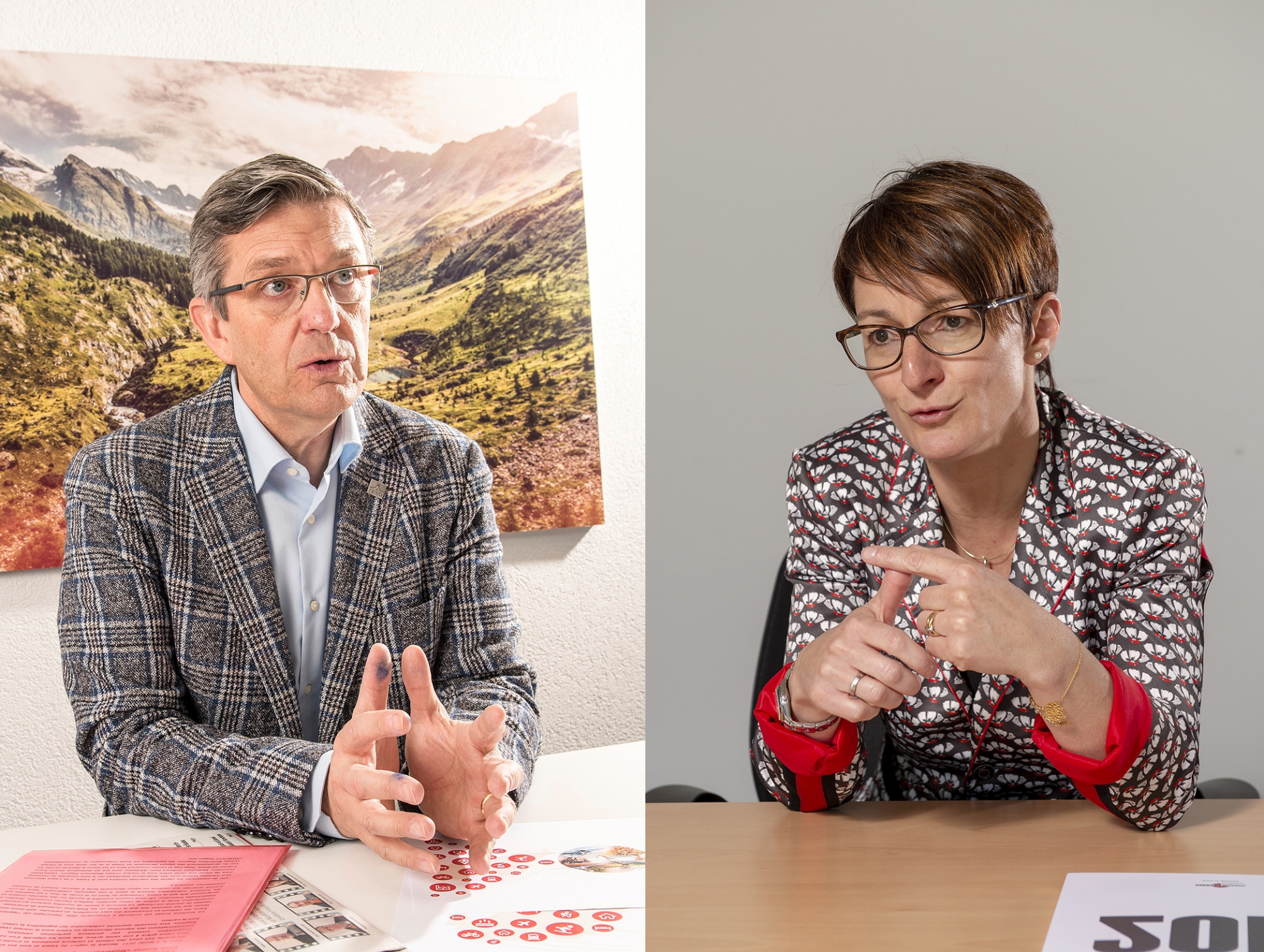 Damian Constantin et Karin Perraudin inaugurent notre rubrique «L'interview Haut/Bas»