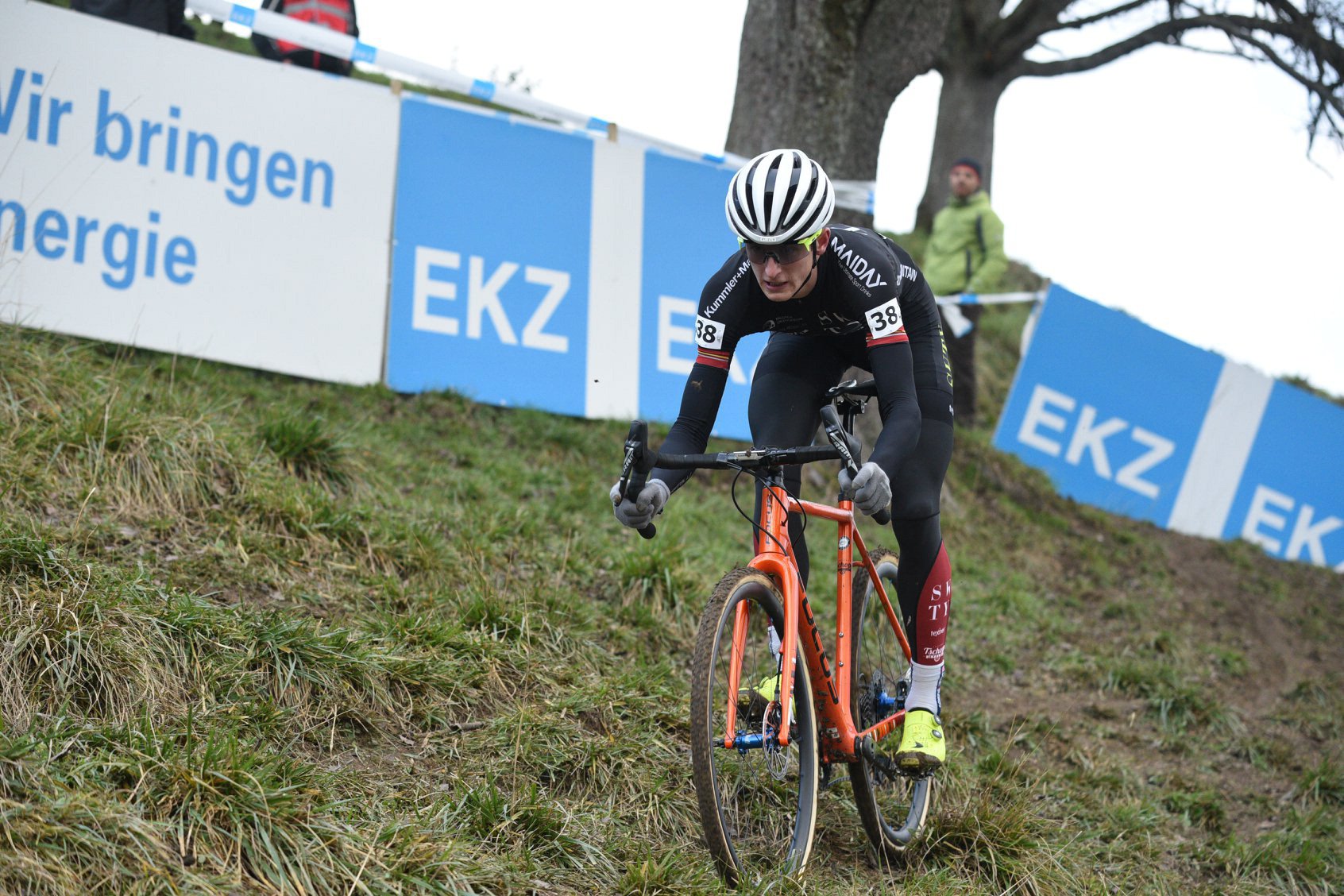 Gilles Mottiez, 28e du cyclocross d'Aigle, sa deuxième course de la saison.