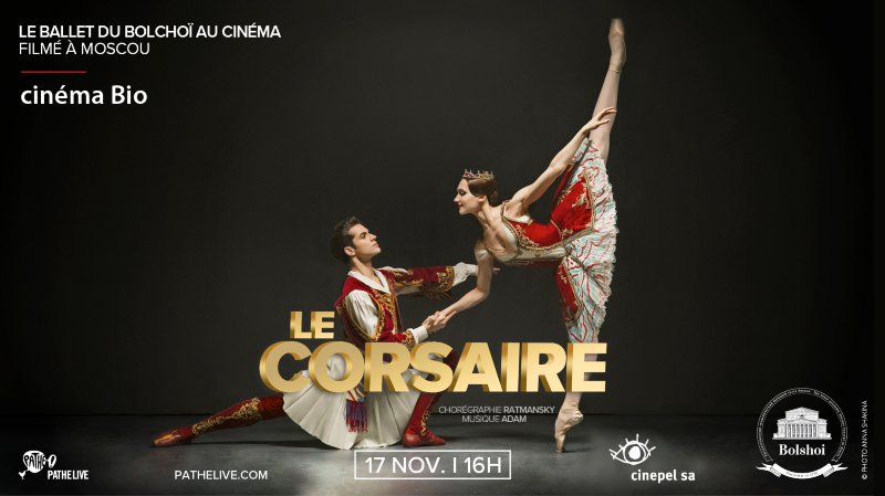 Ballet du Bolchoï: Le Corsaire de Ratmansky / Adam