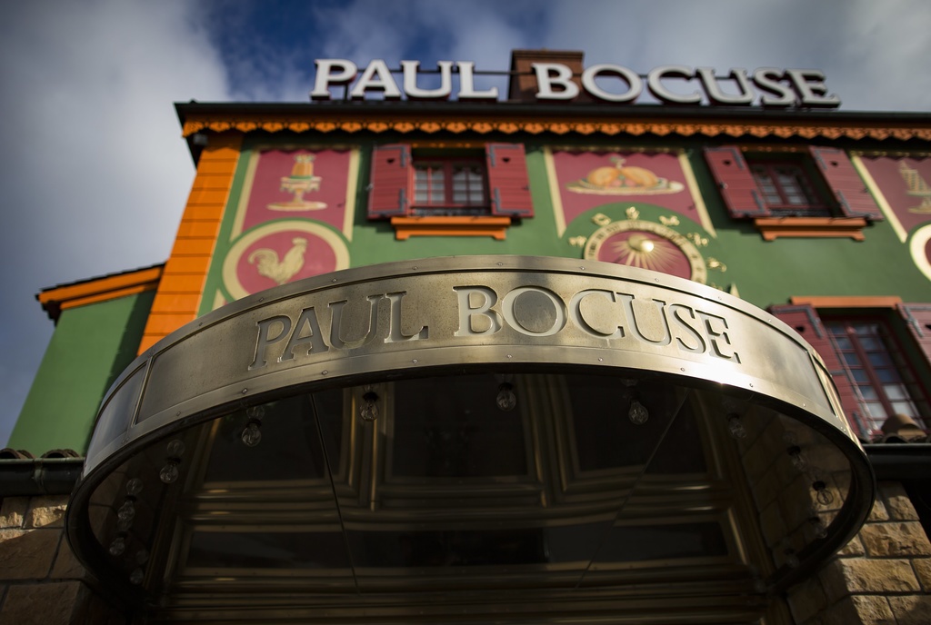 A view of the colourful facade of the three-Michelin star restaurant L'Auberge du Pont de Collonges, in Lyon, France, 10 February 2016 (reissued 20 January 2018). According to media reports, Paul Bocuse has died aged 91. EPA/IAN LANGSDON *** Local Caption *** 52580105