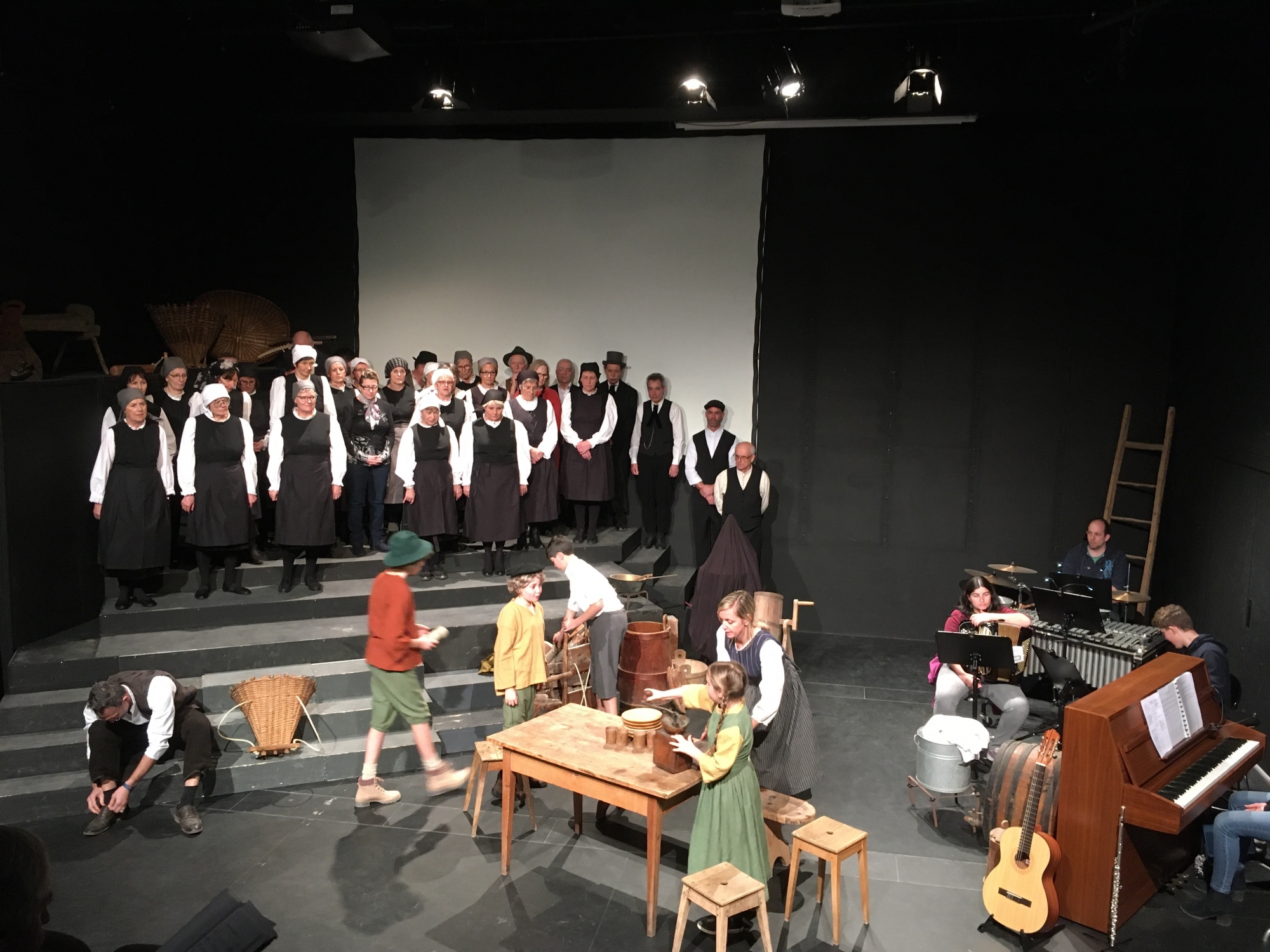 Le spectacle musical «La pierre de l'adieu» raconte le Valais sous l'occupation française du XIXe siècle.