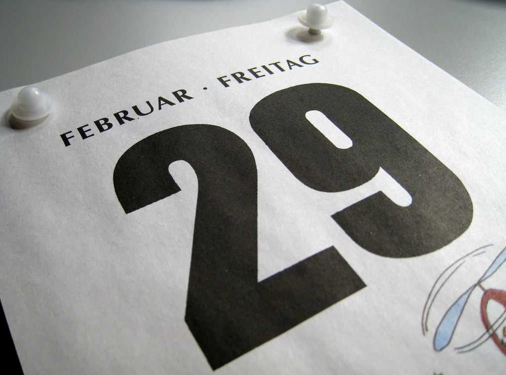À l'origine, chez les Romains, une année bissextile ne comptait pas un 29e jour au mois de février, mais un 24 février "bis".