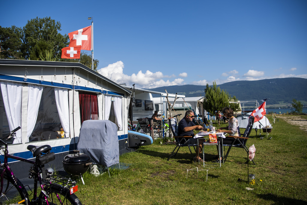 Les terrains de camping ont enregistré 3,8 millions de nuitées, en hausse de 5,0% par rapport à 2018. (illustration)