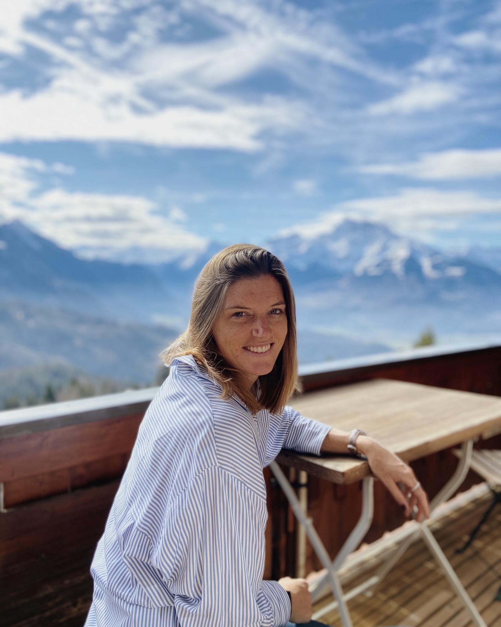L'athlète vaudoise Lea Sprunger en vacances à Uzès, en France, lors de l'été 2019.