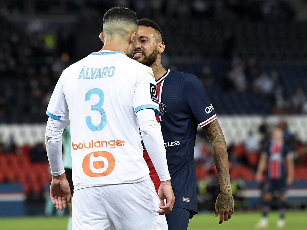 Le duel entre le Marseillais Alvaro Gonzalez et le Parisien Neymar n'était pas un exemple de fair-play.